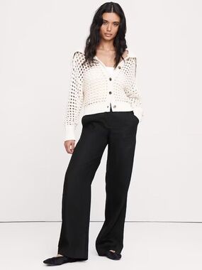 Banana Republic Women’s Everyday TALL Wide Leg Linen Pants